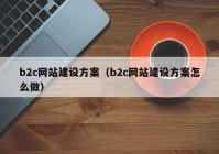 b2c網(wǎng)站建設(shè)方案（b2c網(wǎng)站建設(shè)方案怎么做）