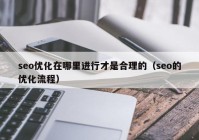 seo優(yōu)化在哪里進(jìn)行才是合理的（seo的優(yōu)化流程）