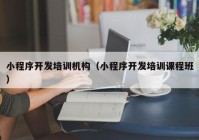 小程序開發(fā)培訓機構(gòu)（小程序開發(fā)培訓課程班）