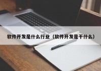 軟件開發(fā)是什么行業(yè)（軟件開發(fā)是干什么）